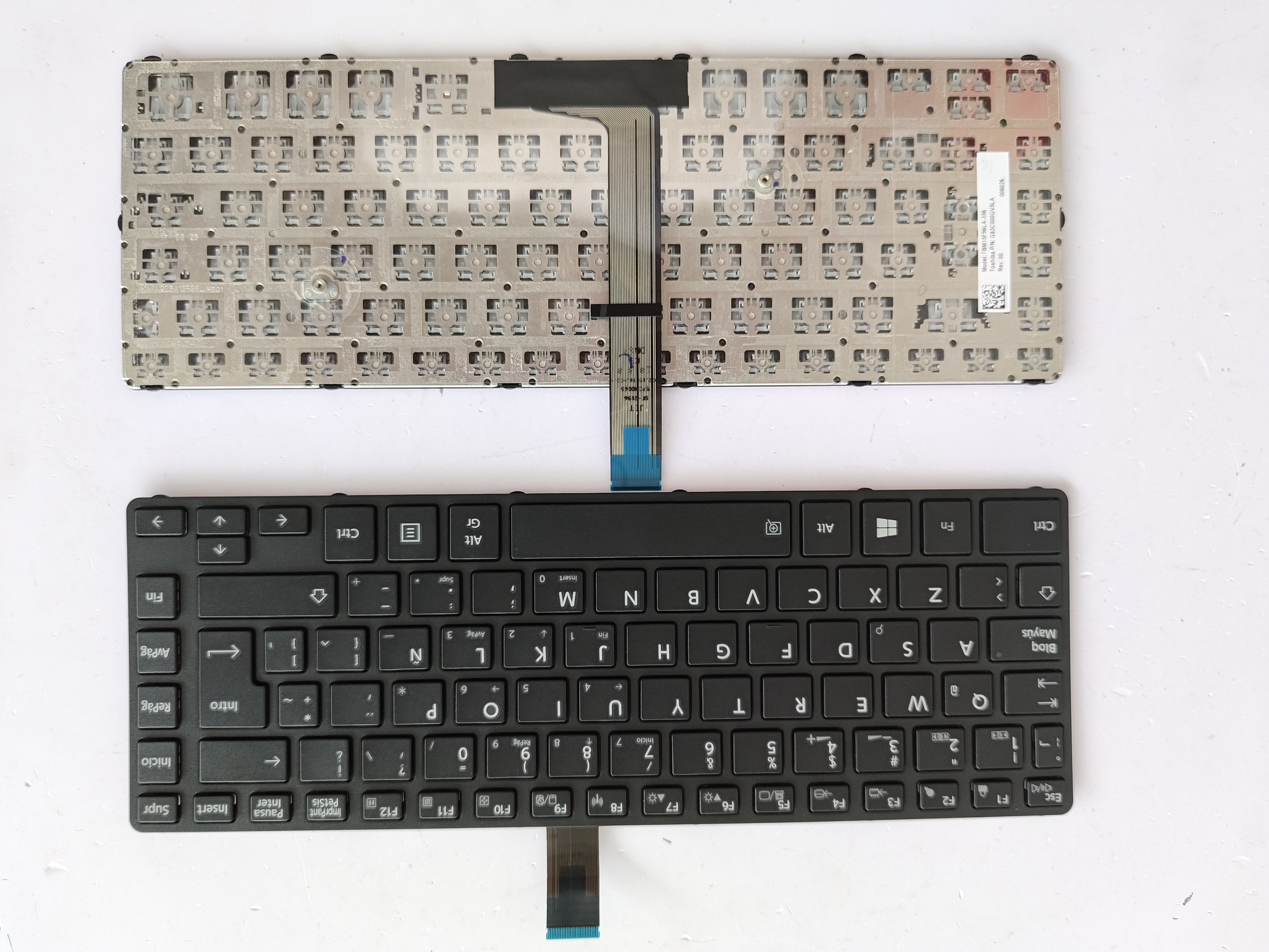 Picture of New Replacement Laptop Keyboard For TOSHIBA R40-C/R30-C/R30T-C/R30-B/R30-30 BLACK FRAME BLACK LA Layout